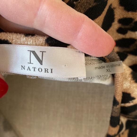NWT Natori XL ombré animal print tunic nightgown - Picture 6 of 7